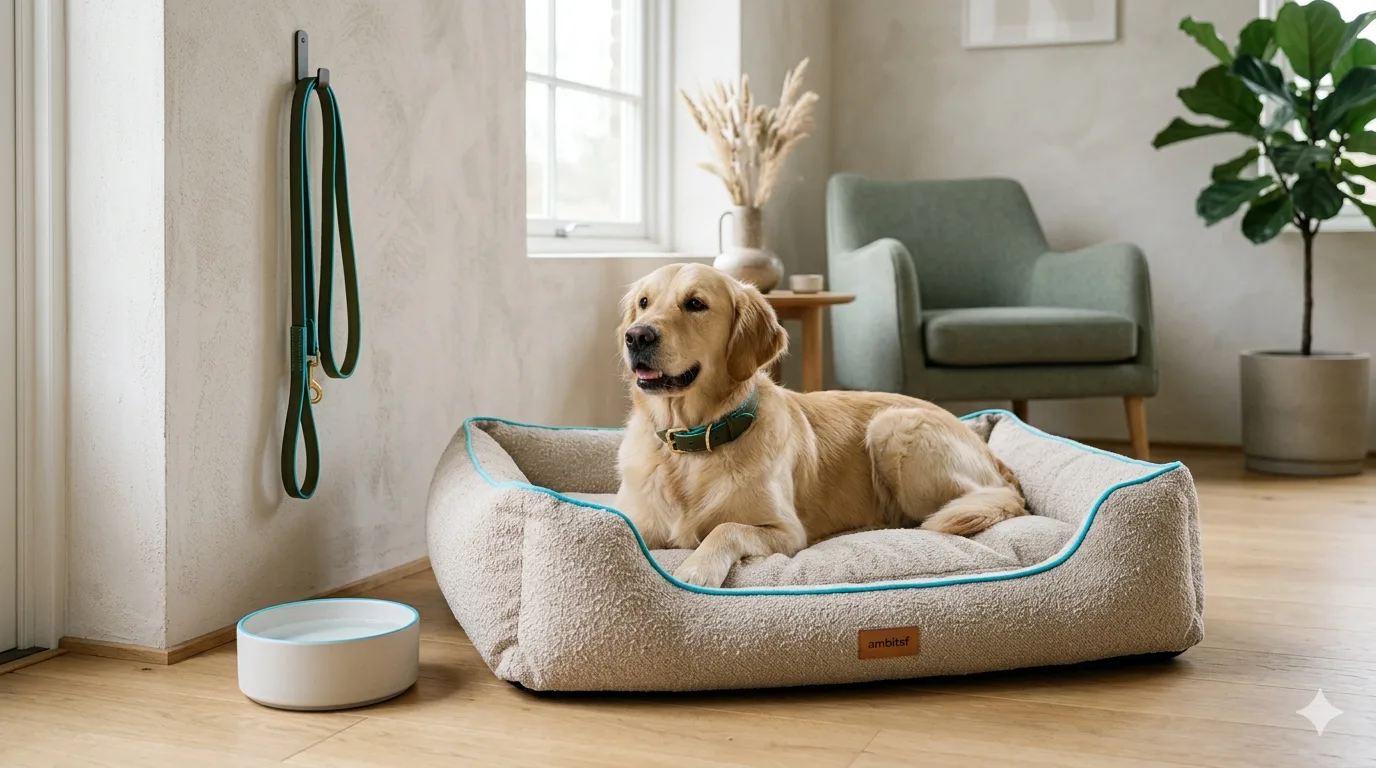 Golden retriever enjoying outdoor play with furmood toys